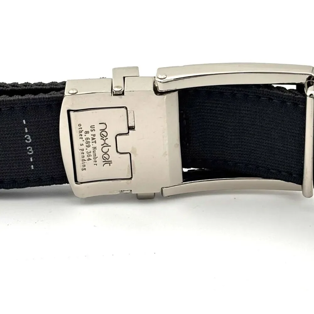 Nexbelt Men's Braided Black Golf Ratchet Belt 1.38